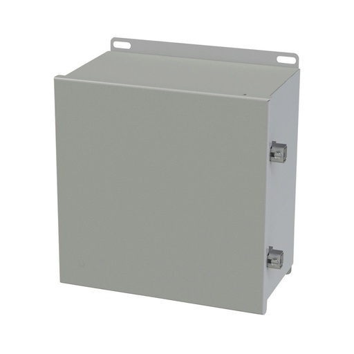 [SCE-10106CHNF] NEMA 3R, 4, 12 Enclosure, Wallmount, 10" H x 10" W x 6" D, Carbon Steel, Powder Coat gray