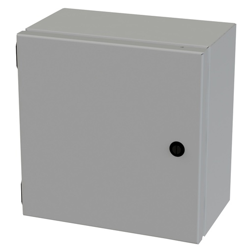[SCE-10106ELJ] NEMA 3R, 4, 12 Junction Box, Wallmount, 10" H x 10" W x 6" D, Carbon Steel, Powder Coat gray