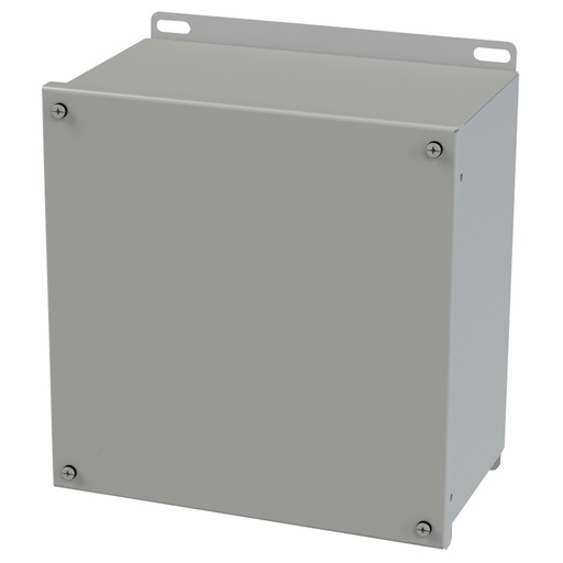 [SCE-10106SC] NEMA 3R, 4, 12 Enclosure, Wallmount, 10" H x 10" W x 6" D, Carbon Steel, Powder Coat gray