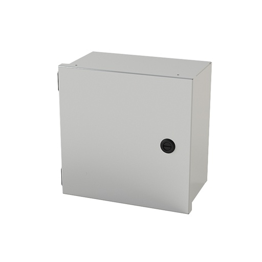 [SCE-10N1006LP] NEMA 1 Enclosure, Wallmount, 10" H x 10" W x 6" D, Carbon Steel, Powder Coat gray