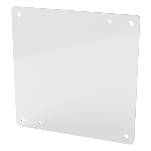 [SCE-10N10MP] Enclosure Sub-Panel, 8" H x 8" W, Carbon Steel, Powder Coat White