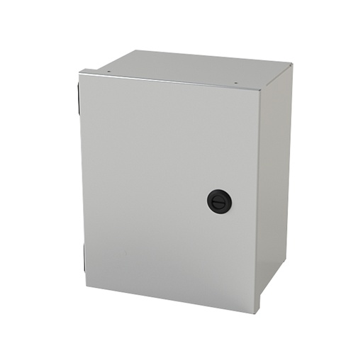 [SCE-10N806LP] NEMA 1 Enclosure, Wallmount, 10" H x 10" W x 6" D, Carbon Steel, Powder Coat gray