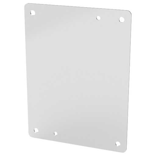 [SCE-10N8MP] Enclosure Sub-Panel, 8" H x 6" W, Carbon Steel, Powder Coat White