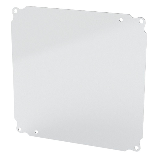 [SCE-10P10] Enclosure Sub-Panel, 9" H x 9" W, Carbon Steel, Powder Coat White