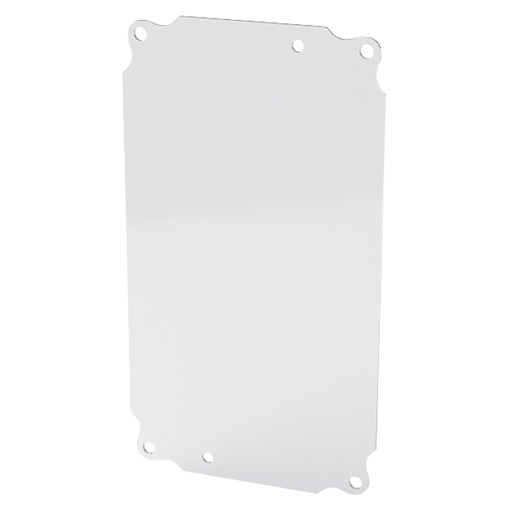 [SCE-10P6] Enclosure Sub-Panel, 9" H x 5" W, Carbon Steel, Powder Coat White