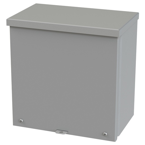 [SCE-10R106] NEMA 3R Enclosure, Wallmount, 10" H x 10" W x 6" D, Galvannealed Steel, gray