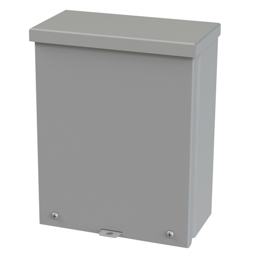 [SCE-10R84] NEMA 3R Enclosure, Wallmount, 10" H x 8" W x 4" D, Galvannealed Steel, gray