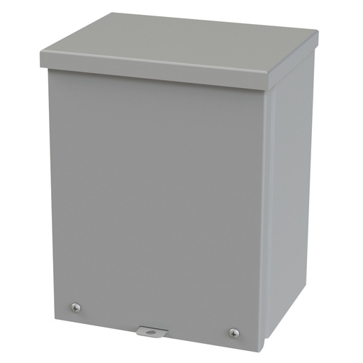 [SCE-10R86] NEMA 3R Enclosure, Wallmount, 10" H x 8" W x 6" D, Galvannealed Steel, gray