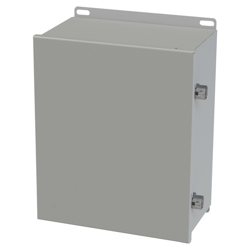 [SCE-12106CHNF] NEMA 3R, 4, 12 Enclosure, Wallmount, 12" H x 10" W x 6" D, Carbon Steel, Powder Coat gray