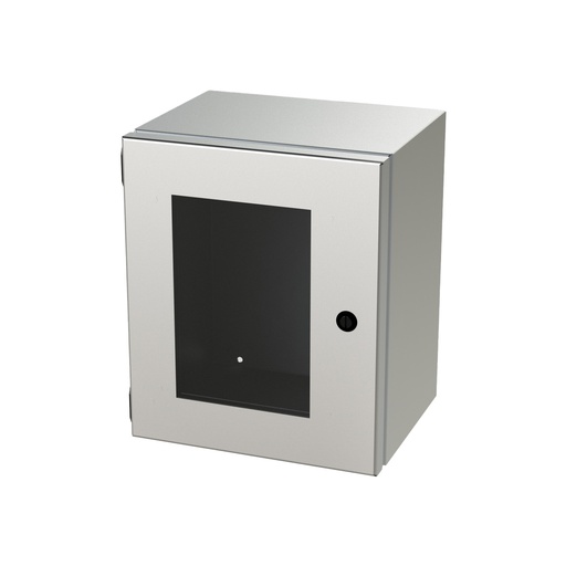 [SCE-12108ELJWSS] NEMA 4X Junction Box, Wallmount, 12" H x 10" W x 8" D, 304 Stainless Steel