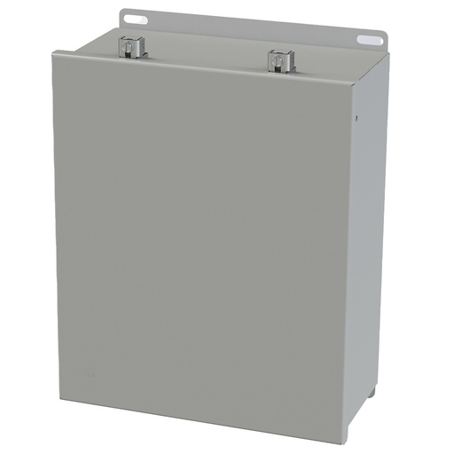 [SCE-1210CHSNF] NEMA 3R, 4, 12 Enclosure, Wallmount, 12" H x 10" W x 5" D, Carbon Steel, Powder Coat gray