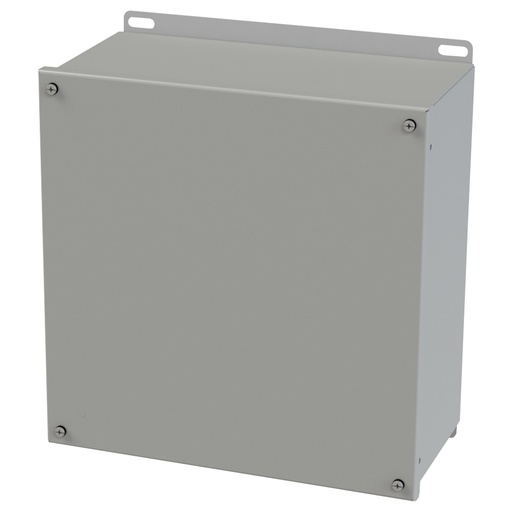 [SCE-1212SC] NEMA 3R, 4, 12 Enclosure, Wallmount, 12" H x 12" W x 6" D, Carbon Steel, Powder Coat gray