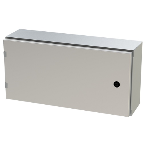 [SCE-12EL2406SSLP] NEMA 4X Enclosure, Wallmount, 12" H x 24" W x 6" D, 304 Stainless Steel