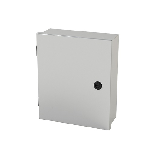 [SCE-12N1004LP] NEMA 1 Enclosure, Wallmount, 12" H x 10" W x 4" D, Carbon Steel, Powder Coat gray