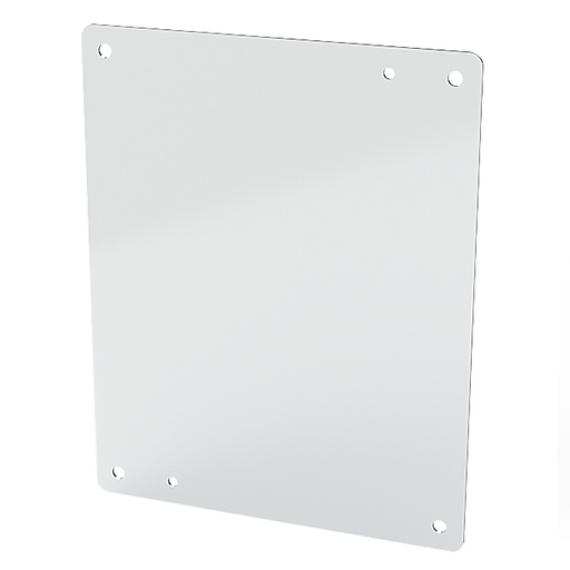 [SCE-12N10MP] Enclosure Sub-Panel, 12" H x 8" W, Carbon Steel, Powder Coat White