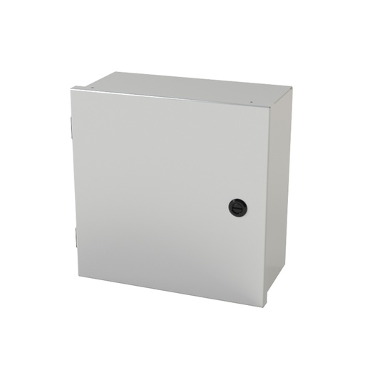 [SCE-12N1206LP] NEMA 1 Enclosure, Wall mount, 12" H x 12" W x 6" D, Carbon Steel, Powder Coat Gray