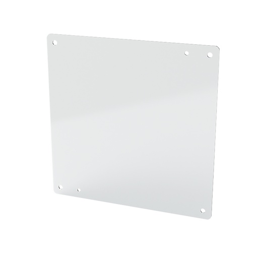 [SCE-12N12MP] Enclosure Sub-Panel, 12" H x 10" W, Carbon Steel, Powder Coat White