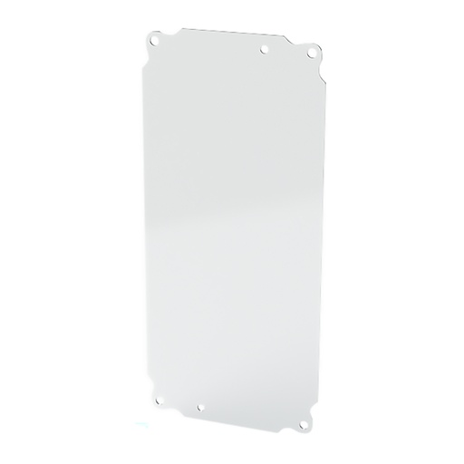 [SCE-12P6] Enclosure Sub-Panel, 12" H x 5" W, Carbon Steel, Powder Coat White