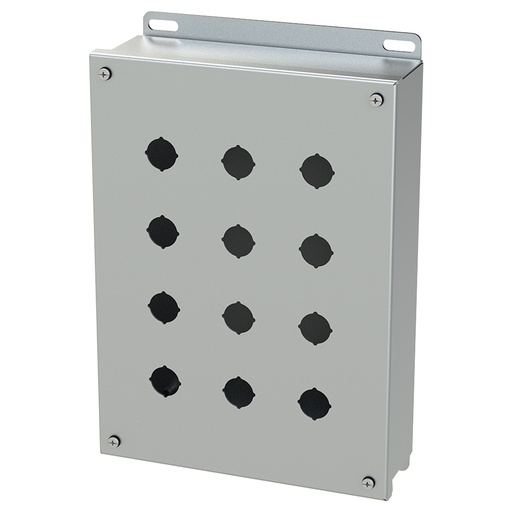 [SCE-12PBSSI] Push Button Enclosure, 22.5mm, 12 Hole, 304 Stainless Steel, NEMA 4X