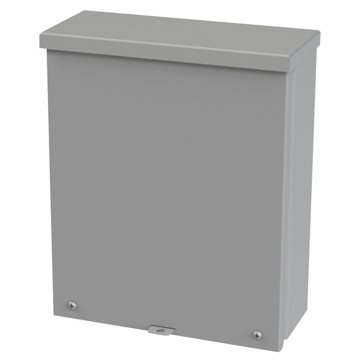 [SCE-12R104] NEMA 3R Enclosure, Wallmount, 12" H x 10" W x 4" D, Galvannealed Steel, gray