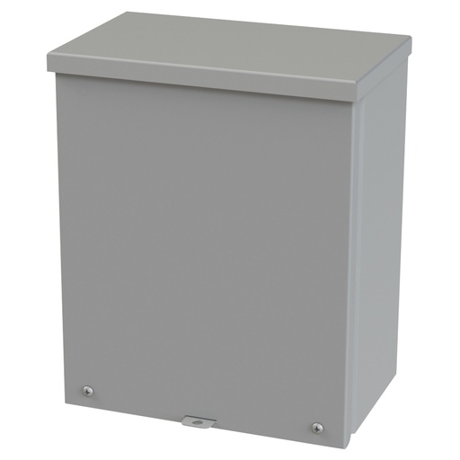 [SCE-12R106] NEMA 3R Enclosure, Wallmount, 12" H x 10" W x 6" D, Galvannealed Steel, gray