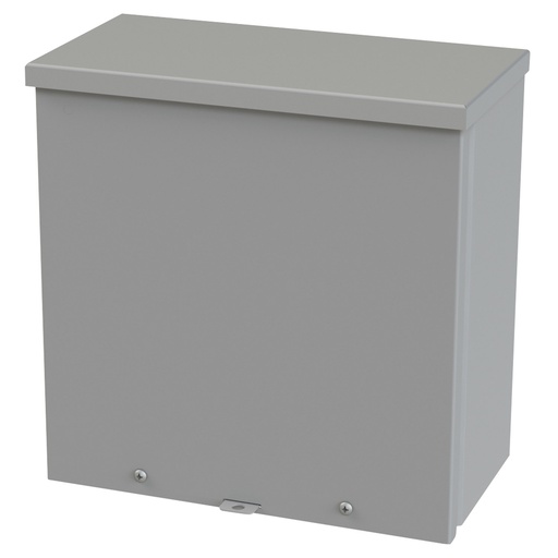 [SCE-12R126] NEMA 3R Enclosure, Wallmount, 12" H x 12" W x 6" D, Galvannealed Steel, gray