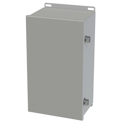 [SCE-14086CHNF] NEMA 3R, 4, 12 Enclosure, Wallmount, 14" H x 8" W x 6" D, Carbon Steel, Powder Coat gray