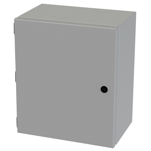 [SCE-14128ELJ] NEMA 3R, 4, 12 Junction Box, Wallmount, 14" H x 12" W x 8" D, Carbon Steel, Powder Coat gray