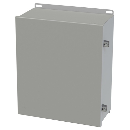 [SCE-1412CHNF] NEMA 3R, 4, 12 Enclosure, Wallmount, 14" H x 12" W x 8" D, Carbon Steel, Powder Coat gray