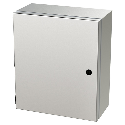 [SCE-1412ELJSS] NEMA 4X Junction Box, Wallmount, 14" H x 12" W x 6" D, 304 Stainless Steel