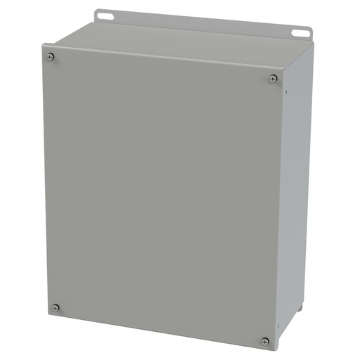 [SCE-1412SC] NEMA 3R, 4, 12 Enclosure, Wallmount, 14" H x 12" W x 6" D, Carbon Steel, Powder Coat gray