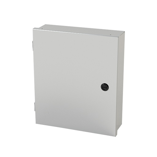 [SCE-14N1204LP] NEMA 1 Enclosure, Wall mount, 14" H x 12" W x 4" D, Carbon Steel, Powder Coat Gray