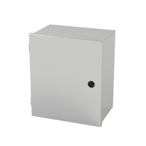 [SCE-14N1208LP] NEMA 1 Enclosure, Wallmount, 14" H x 12" W x 8" D, Carbon Steel, Powder Coat gray