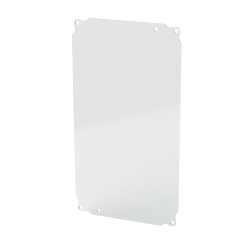 [SCE-14P8] Enclosure Sub-Panel, 14" H x 7" W, Carbon Steel, Powder Coat White