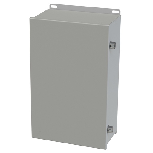 [SCE-16106CHNF] NEMA 3R, 4, 12 Enclosure, Wallmount, 16" H x 10" W x 6" D, Carbon Steel, Powder Coat gray