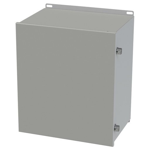 [SCE-161410CHNF] NEMA 3R, 4, 12 Enclosure, Wallmount, 16.125" H x 14" W x 10" D, Carbon Steel, Powder Coat gray