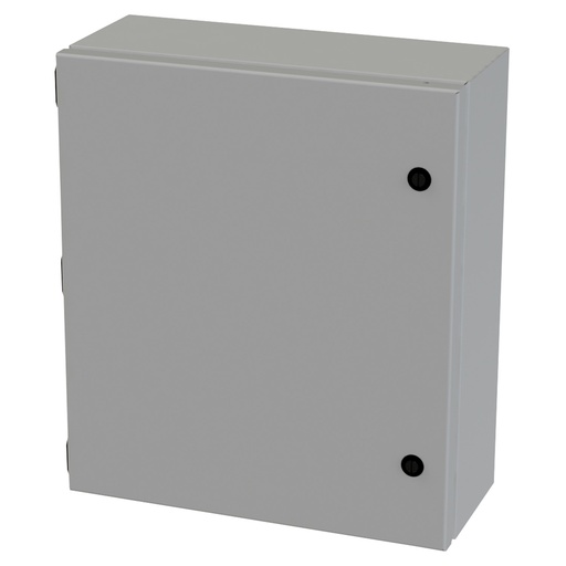[SCE-1614ELJ] NEMA 3R, 4, 12 Junction Box, Wallmount, 16" H x 14" W x 6" D, Carbon Steel, Powder Coat gray