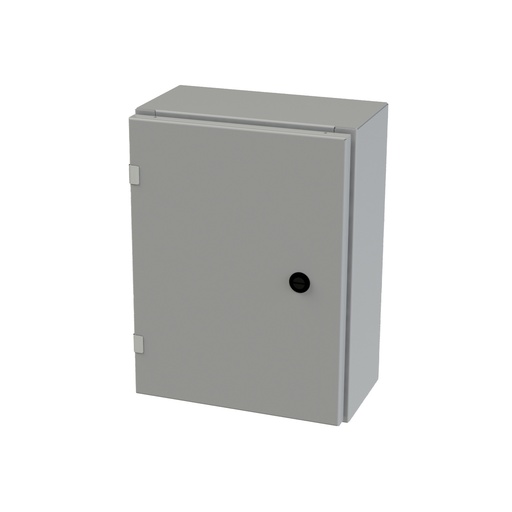 [SCE-16EL1206LP] NEMA 3R, 4, 12 Enclosure, Wallmount, 16" H x 12" W x 6" D, Carbon Steel, Powder Coat gray, Heavy Duty