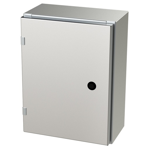 [SCE-16EL1206SSLP] NEMA 4X Enclosure, Wallmount, 16" H x 12" W x 6" D, 304 Stainless Steel