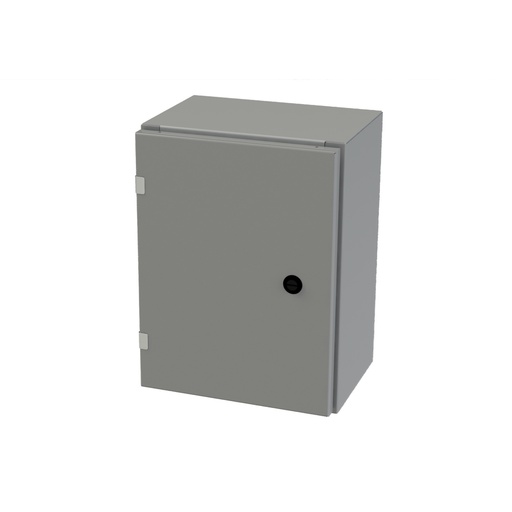 [SCE-16EL1208LP] NEMA 3R, 4, 12 Enclosure, Wallmount, 16" H x 12" W x 8" D, Carbon Steel, Powder Coat gray, Heavy Duty