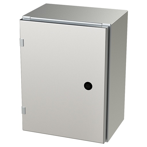 [SCE-16EL1208SSLP] NEMA 4X Enclosure, Wallmount, 16" H x 12" W x 8" D, 304 Stainless Steel