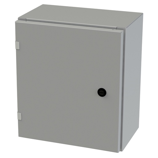 [SCE-16EL1408LP] NEMA 3R, 4, 12 Enclosure, Wallmount, 16" H x 14" W x 8" D, Carbon Steel, Powder Coat gray, Heavy Duty