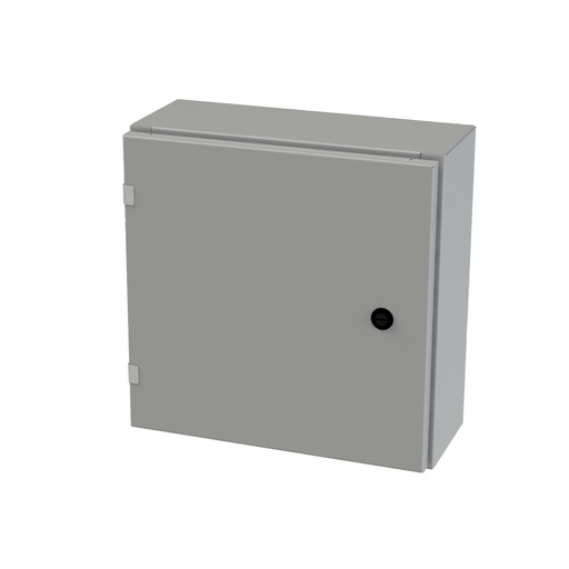 [SCE-16EL1606LP] NEMA 3R, 4, 12 Enclosure, Wallmount, 16" H x 16" W x 8" D, Carbon Steel, Powder Coat gray, Heavy Duty