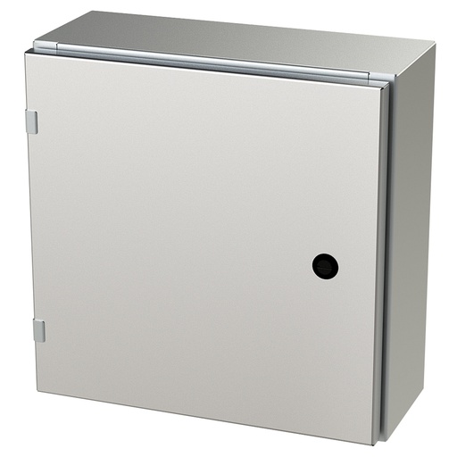 [SCE-16EL1606SSLP] NEMA 4X Enclosure, Wallmount, 16" H x 16" W x 6" D, 304 Stainless Steel