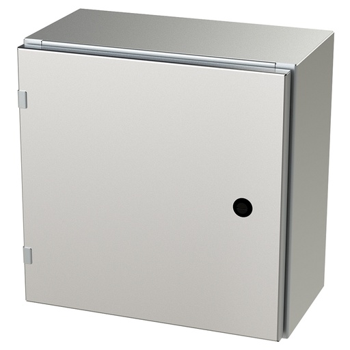 [SCE-16EL1608SSLP] NEMA 4X Enclosure, Wallmount, 16" H x 16" W x 8" D, 304 Stainless Steel