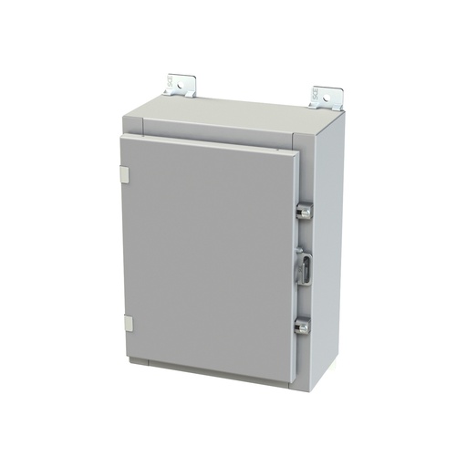 [SCE-16H1206LP] NEMA 3R, 4, 12 Enclosure, Wallmount, 16" H x 12" W x 6" D, Carbon Steel, Powder Coat gray