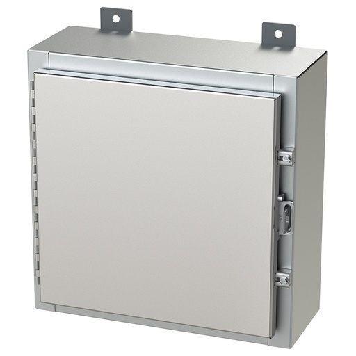 [SCE-16H1606SSLP] NEMA 4X Enclosure, Wallmount, 16" H x 16" W x 6" D, 304 Stainless Steel