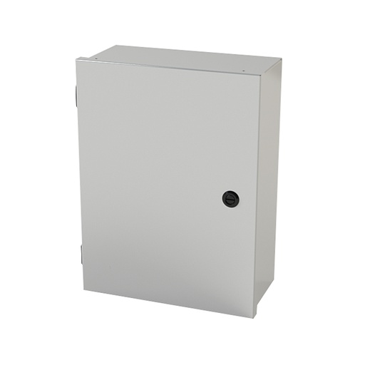 [SCE-16N1206LP] NEMA 1 Enclosure, Wallmount, 16" H x 12" W x 6" D, Carbon Steel, Powder Coat gray