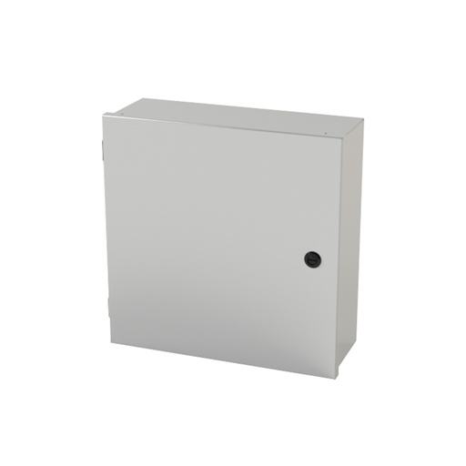 [SCE-16N1606LP] NEMA 1 Enclosure, Wallmount, 16" H x 16" W x 6" D, Carbon Steel, Powder Coat gray