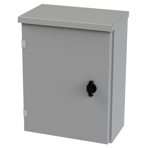 [SCE-16R1206LP] NEMA 3R Enclosure, Wallmount, 16" H x 12" W x 6" D, Galvannealed Steel, gray